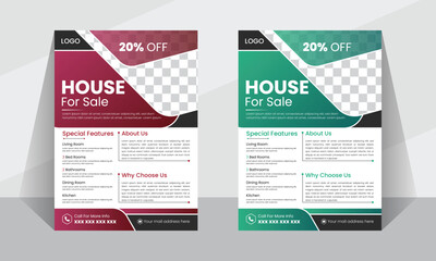 Modern clean professional vactor flyer design template for business