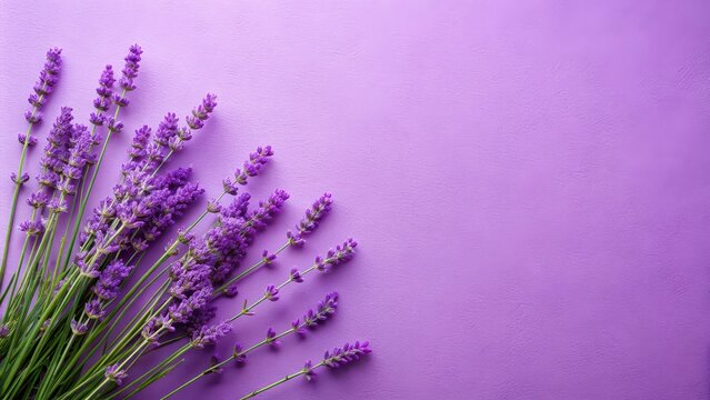 Minimalistic lavender background, lavender, flowers, soothing, calming, simple, elegant, minimalist, pastel, soft, tranquil, peaceful, nature, botanical, purple, gentle, serene, backdrop
