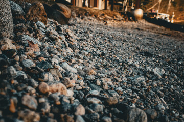 rocks by the beach shore