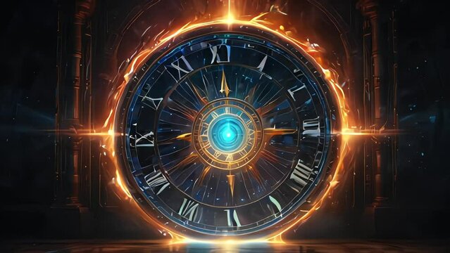 Fantasy shining aura of science fiction quantum time travel portal dimension