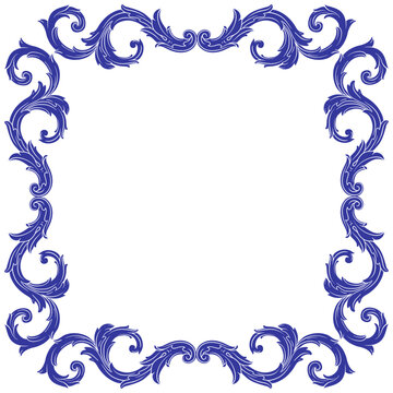 Corner Frame Vintage . Suitable for wedding invitation cards