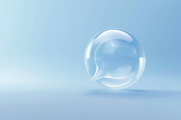 A clear bubble talk.