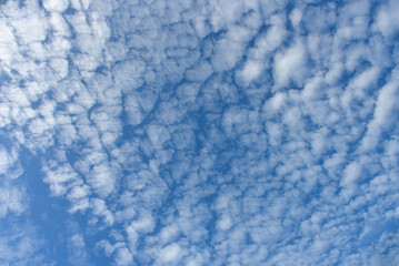 Blue sky white cloud white background. Beautiful sky and clouds in the afternoon.