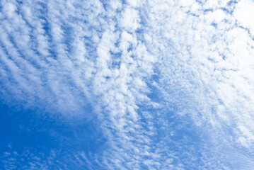 Blue sky white cloud white background. Beautiful sky and clouds in the afternoon.