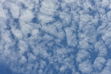 Blue sky white cloud white background. Beautiful sky and clouds in the afternoon.