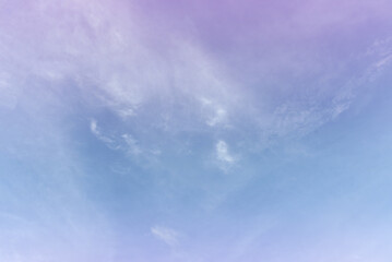 Pastel Colorful sky and cloud white. Beautiful afternoon bule sky and cloud white