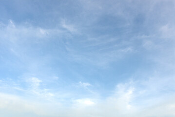 Blue sky white cloud white background. Beautiful sky and clouds in the afternoon.