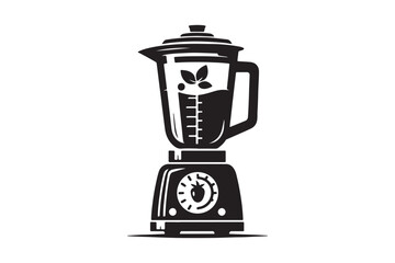  Blender machine silhouette vector illustration