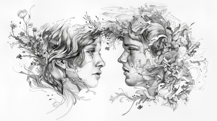 Fototapeta premium Edited pen and pencil on white backdrop