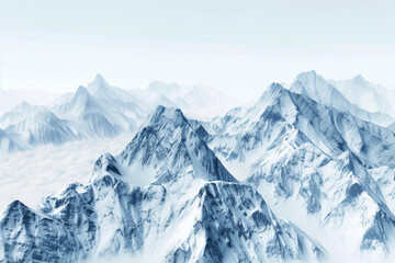 Snow mountain scenery background picture