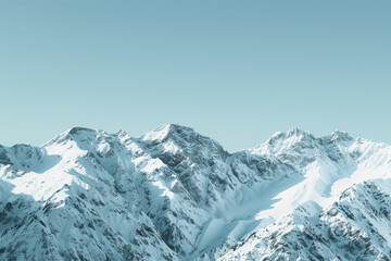Obraz premium Snow mountain scenery background picture