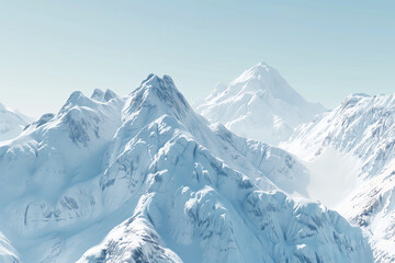 Obraz premium Snow mountain scenery background picture