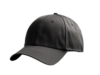 black baseball cap isolated