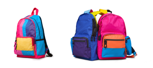 colorful school bag