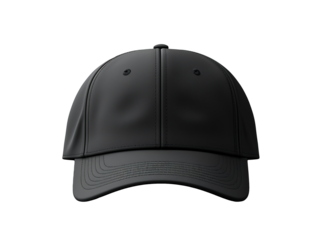 black baseball cap isolated