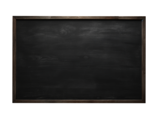 blank blackboard isolated