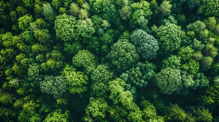 Naklejka premium Forests are vital carbon sinks, absorbing CO2 and producing oxygen, playing a crucial role in combating climate change and supporting life on Earth.