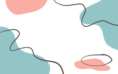 Abstract blob background, Modern blob business card design, thank you card, modern background for banner concept.