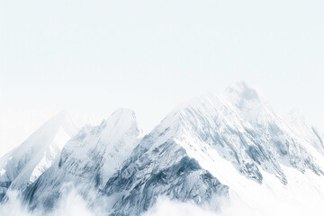 Obraz premium Snow-Covered Mountain Landscape