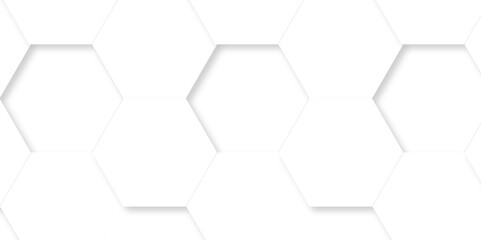 Abstract background with hexagonal geometric hexagon polygonal pattern background. 3d seamless bright white web cell and triangle abstract honeycomb background. white and gray backdrop wallpaper.