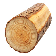 Obraz premium Piece of wood isolated on transparent background