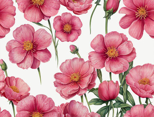 pink and white flowers