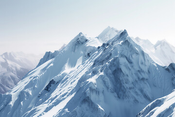 Fototapeta premium Snowy Mountain Landscape