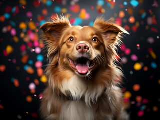 Naklejka premium portrait of a dog photo