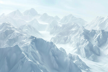 Snowy Mountain Landscape