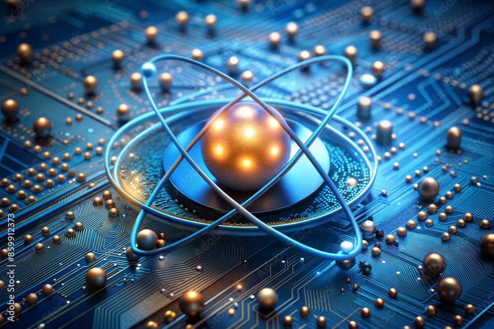 Canvas Prints background of modern digital network symbol