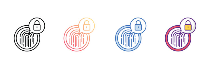 Lock icon design with white background stock illustration