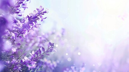 Purple Flowers in a Soft, Dreamy Setting