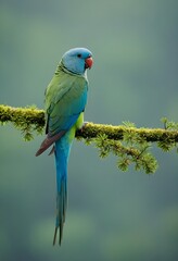 Whispers of the Western Ghats: Minimalist Capture of the Blue-winged Parakeet