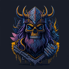 An immortal demon warlord, cloaked in dark armor, wields a fiery blade, commanding an army of fierce warriors with an aura of relentless power and evil.