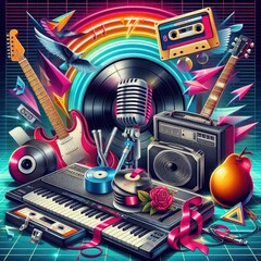 Retro Music Poster with Classic Style