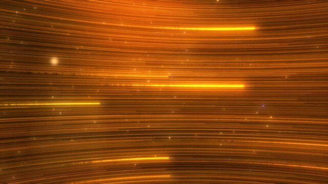 Abstract gold light trail creative cosmic background. Explosion, Hyper jump into another galaxy. Speed of light.