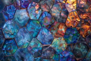 Iridescent Glass Mosaic