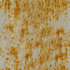 Light brown rusty metal surface with a textured and spotted pattern, indicating heavy corrosion.