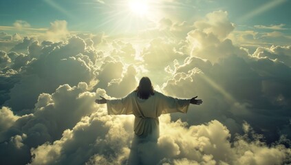 Heavenly Figure in the Clouds