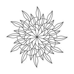 creative mandala design for kinds coloring book page