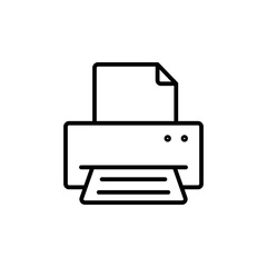 Print Document Icon Ideal for Printing and Office Tasks