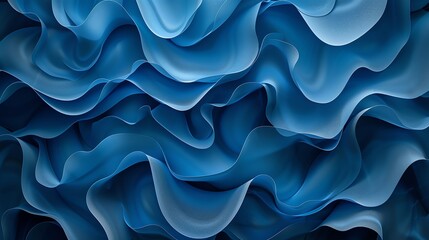 Obraz premium Abstract blue waves background.