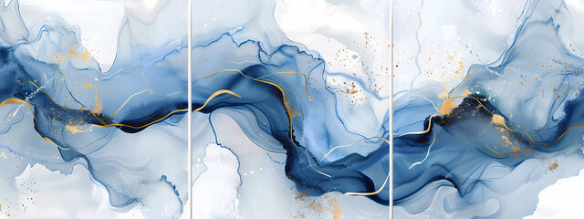 Fototapeta premium Contemporary Fluid Art Panels