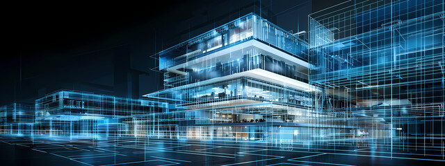 Fototapeta premium High-Tech Architectural Concept