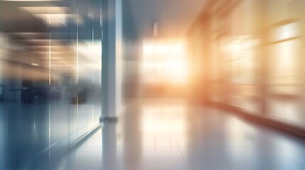 Beautiful blurred background of a light modern office interior