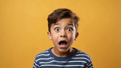 A boy shocking reaction