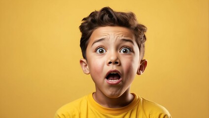 A boy shocking reaction