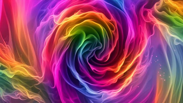 抽象的でカラフルな煙_4. Abstract and Colorful Smoke. AI generated.	