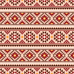 Ancient echoes Aztec geometric seamless patterns southwest Navajo Native American tribal ethnic colorful for textile printing