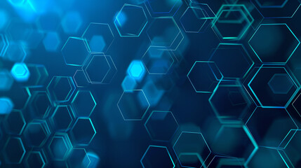 Hexagon Futuristic background design. digital hexagon background for design works. Geometric abstract background with molecular structure.